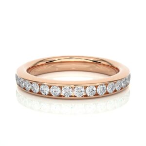 1 Ct Diamond Eternity Band Channel Set In Rose Gold