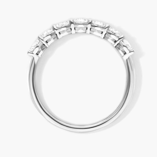 1.5 ct Oval Diamond Anniversary Band In 14k White Gold